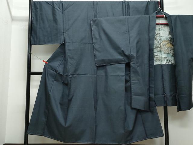 平和屋着物●男性　本場大島紬　アンサンブル　100亀甲　総詰め　正絹　逸品　未使用　CAAS8405vf