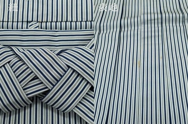 平和屋着物○男性 人間国宝 甲田綏郎 精好仙台平 行灯袴 縞