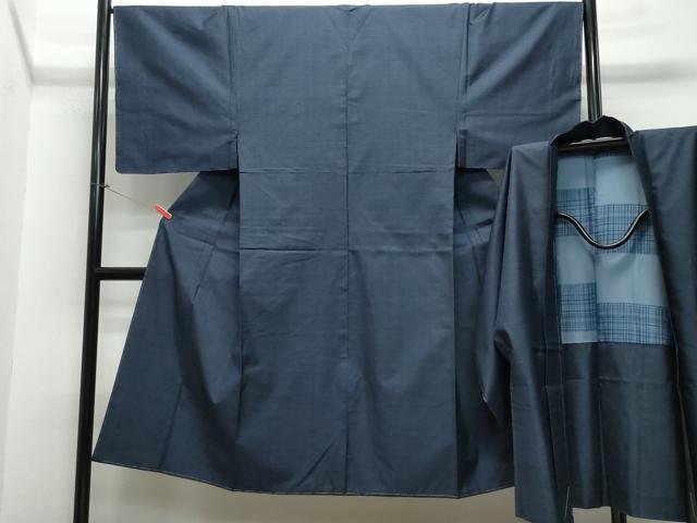 平和屋着物●男性　本場大島紬　アンサンブル　100亀甲　総詰め　正絹　逸品　未使用　CAAS8448vf