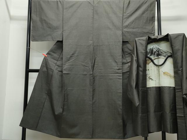 平和屋着物●男性　本場大島紬　アンサンブル　100亀甲　総詰め　正絹　逸品　CAAS8451vf