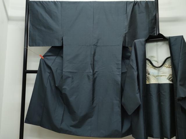 平和屋着物●男性　本場大島紬　アンサンブル　亀甲柄　正絹　逸品　CAAS8452vf