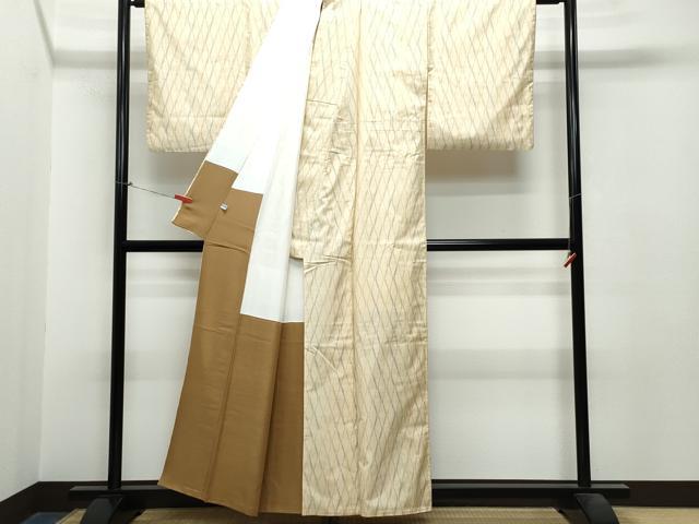 平和屋着物○本場大島紬 7マルキ 立涌文 正絹 逸品 CAAS8457vf