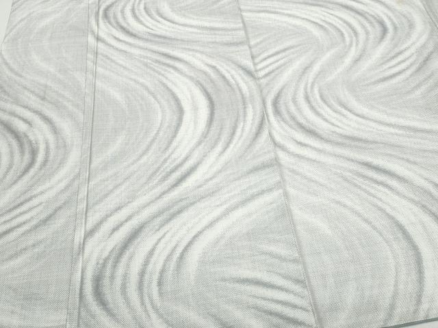 平和屋着物○本場大島紬 白大島 9マルキ 流線文 正絹 逸品 CAAS8473vf