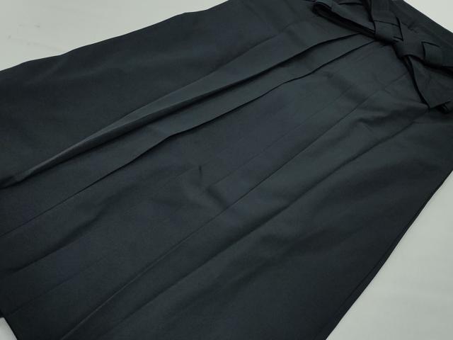 平和屋着物●男性　行灯袴　黒色　正絹　逸品　CAAS8545vf