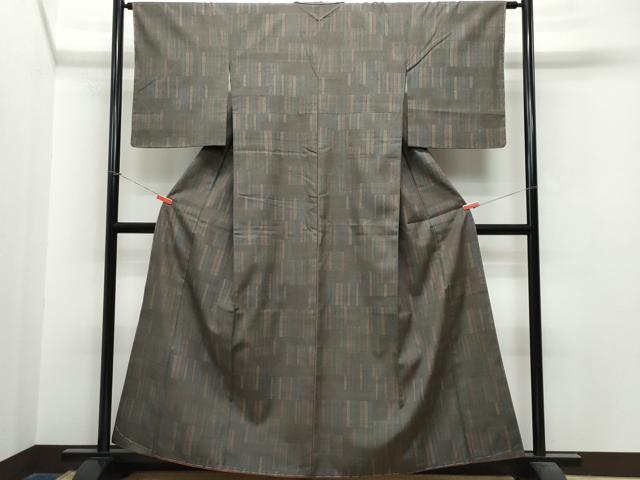 平和屋着物○本場結城紬 80亀甲 吉祥文 正絹 逸品 未使用 CAAS0307th 平和