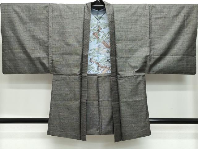 平和屋着物○男性 本場大島紬 アンサンブル 松山茂治作 100亀甲 総詰め