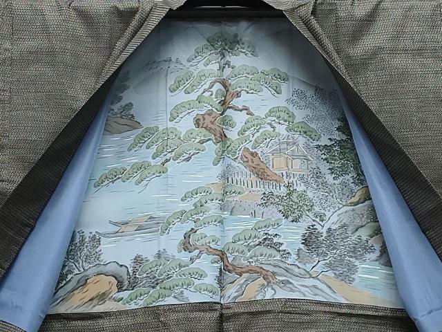 平和屋着物●男性　本場大島紬　アンサンブル　松山茂治作　100亀甲　総詰め　やまと誂製　証紙付き　正絹　逸品　CAAS8601vf 平和屋着物○男性 本場大島紬 アンサンブル 松山茂治作 100亀甲 総詰め