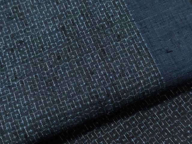 平和屋着物○本場結城紬 重要無形文化財 80亀甲 市松文様 正絹 逸品