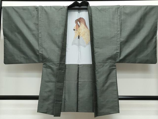 平和屋着物○男性 本場大島紬 アンサンブル 80亀甲 総詰め 正絹 逸品