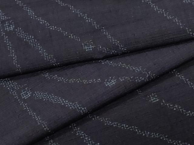 平和屋着物●結城紬　80亀甲　吉祥文　正絹　逸品　CAAS8673vf