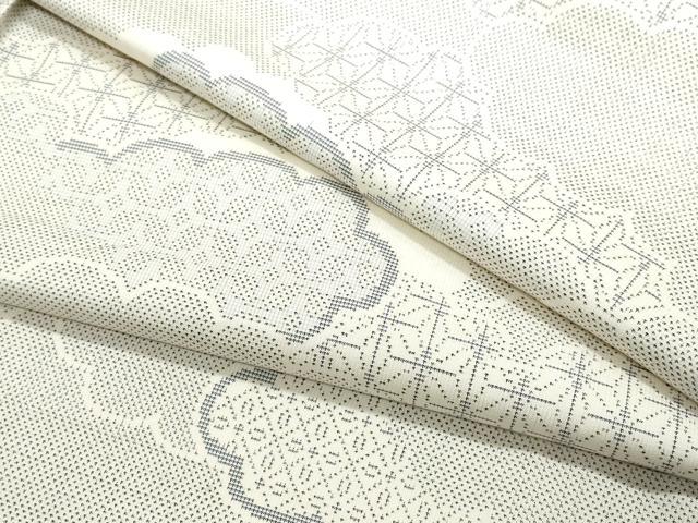 平和屋本店□極上 本場大島紬 白大島 白さつま さつま白妙 むらなか謹製