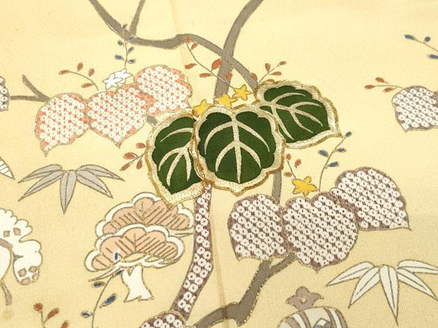 平和屋着物○六通柄袋帯 鼓文 金糸 正絹 逸品 AAAW4314np