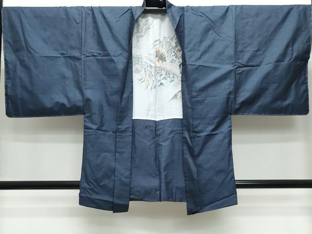 平和屋着物○男性 本場大島紬 アンサンブル 100亀甲 総詰め 正絹 逸品  