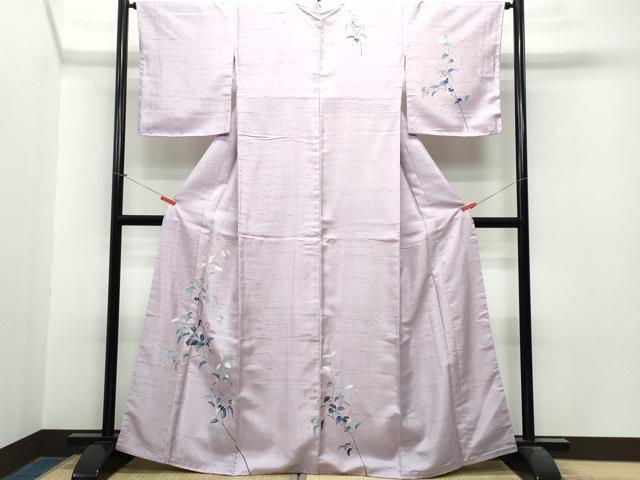 平和屋着物●訪問着　白山紬　南天文　正絹　逸品　未使用　CAAS8741vf