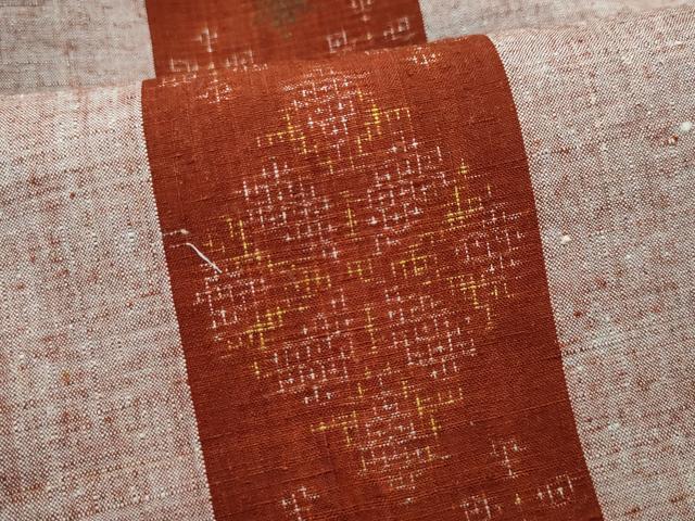 平和屋着物○結城紬 斜線文 正絹 逸品 未使用 DAAS2426tw