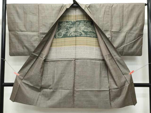 平和屋着物○男性 男柄の最高峰 西郷柄 西郷絣 本場大島紬