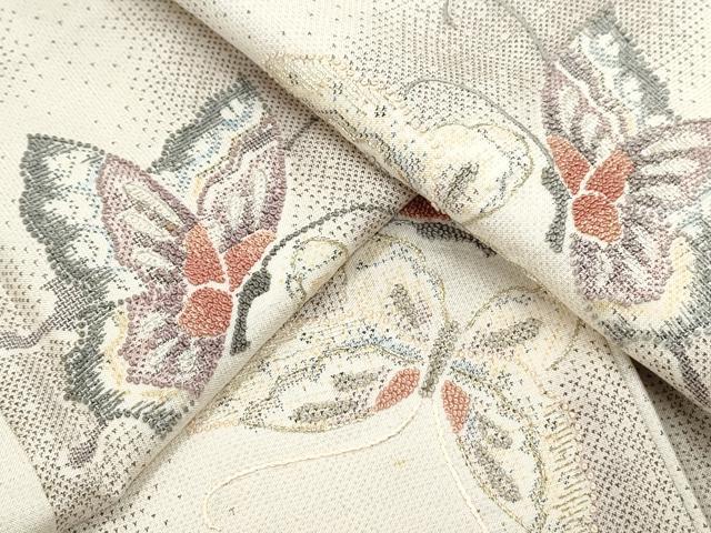 舞蝶撫子様専用　刺繍生地×4点 MiwaMasa様専用 刺繍生地×6点 刺繍生地＞ミモザ_21988綿麻-LB