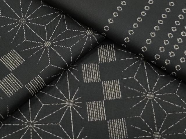 平和屋着物●本場染大島紬　麻の葉間道　やまと誂製　胴抜き仕立て　正絹　逸品　CAAS9288th