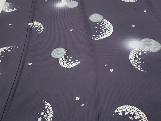 平和屋着物○上質な小紋 花丸文 蛍暈し 金彩 正絹 逸品 CAAS9291th