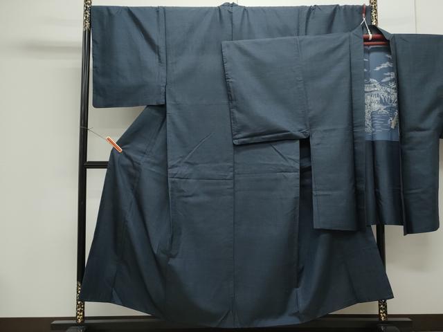 平和屋着物●男性　本場大島紬　アンサンブル　100亀甲　総詰め　正絹　逸品　CAAS9336th