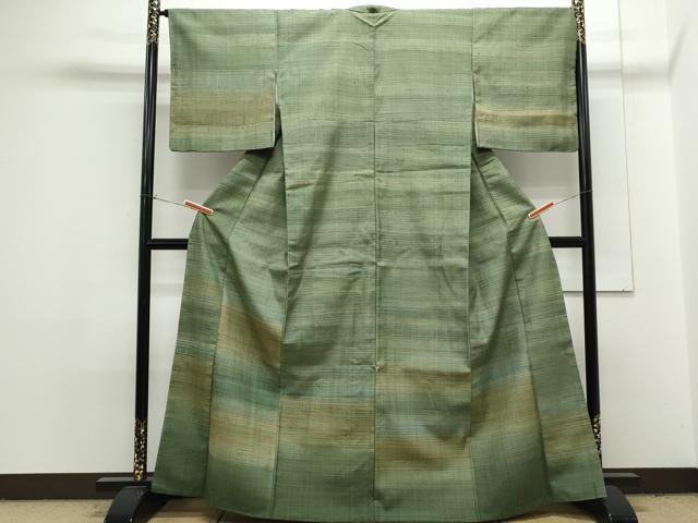 平和屋着物●訪問着　紬地　霞文　西武百貨店扱い　正絹　逸品　CAAS9374th