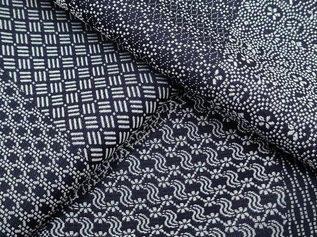 平和屋着物●上質な紬　 切嵌吉祥文　正絹　逸品　未使用　CAAS9378th