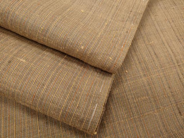 平和屋着物●上質な紬 　格子文　正絹　逸品　未使用　CAAS9387th