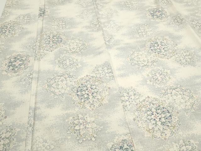 平和屋着物○都喜ヱ門 本場大島紬 白大島 9マルキ 正倉