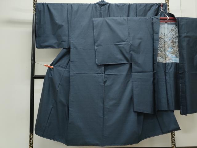 平和屋着物●男性　本場大島紬　アンサンブル　100亀甲　総詰め　正絹　逸品　未使用　CAAS9411th