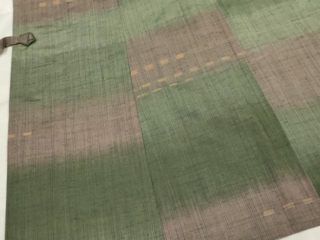 平和屋着物＃道中着 紬地 霞文 暈し染め 正絹 逸品 CAAT0520dy