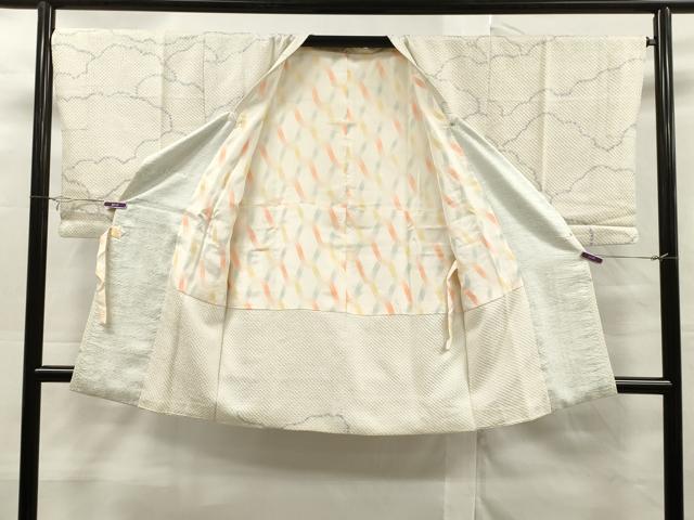 平和屋着物＃道行コート 総絞り 雲重ね文 正絹 逸品 CAAT0525dy