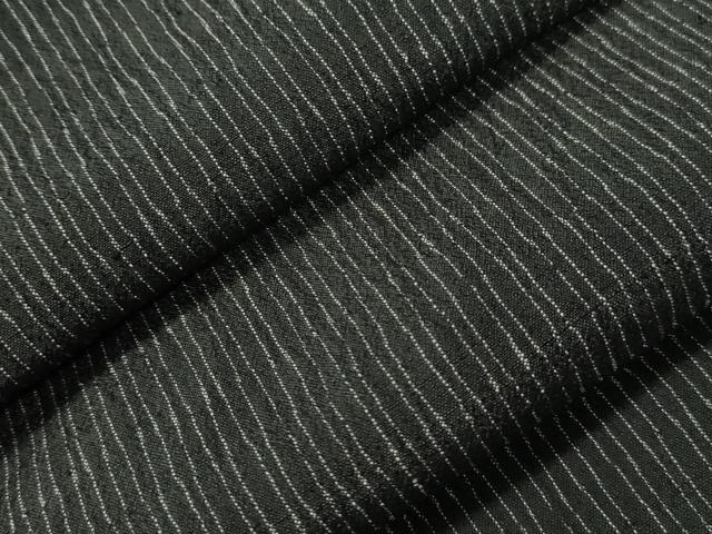 平和屋着物▽小紋　単衣　変わり縞　交織　CAAT0592dy