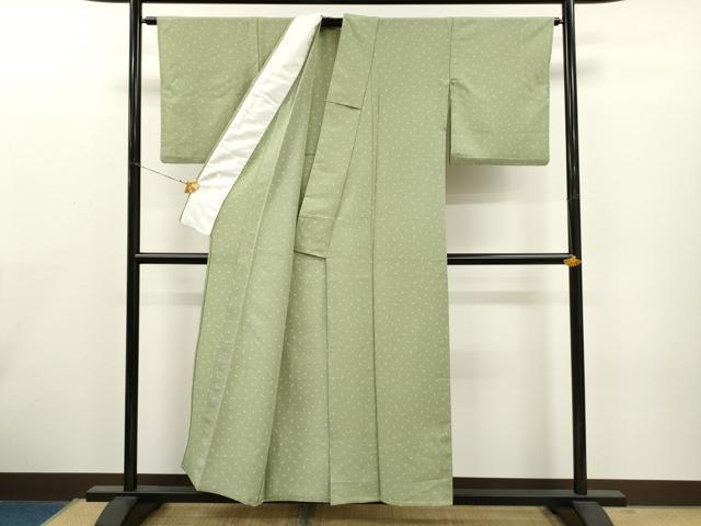 平和屋着物▽小紋 単衣 吉祥文 洗える着物 CAAT0739dy