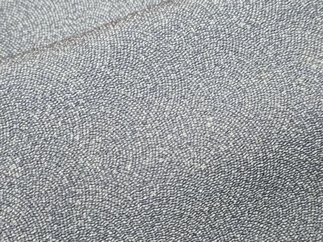 平和屋着物▽江戸小紋　単衣　佐田双光作　服部光廣作　鮫小紋柄　鬼しぼ縮緬　正絹　逸品　CAAT0771dy 平和屋着物▽江戸小紋 単衣 佐田双光作 服部光廣作 鮫小紋柄 鬼しぼ