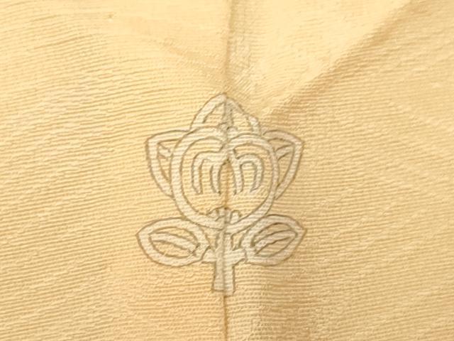 平和屋着物▽豪華色留袖 立波地紋 蜂蜜色 単衣 正絹 逸品 CAAT0776dyの