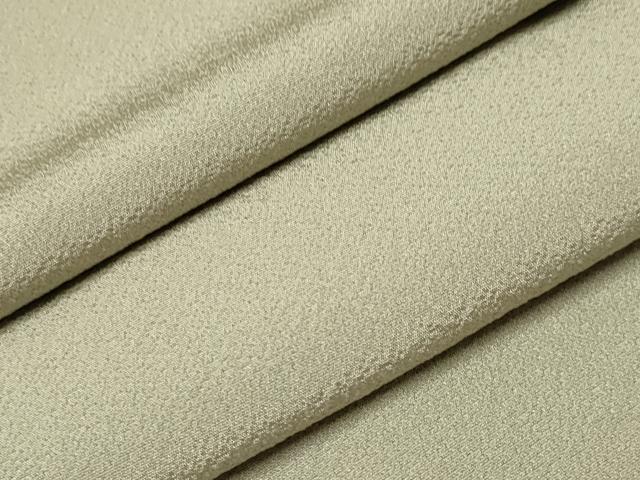 平和屋着物▽上質な色無地　単衣　白録色　正絹　逸品　CAAT0794dy