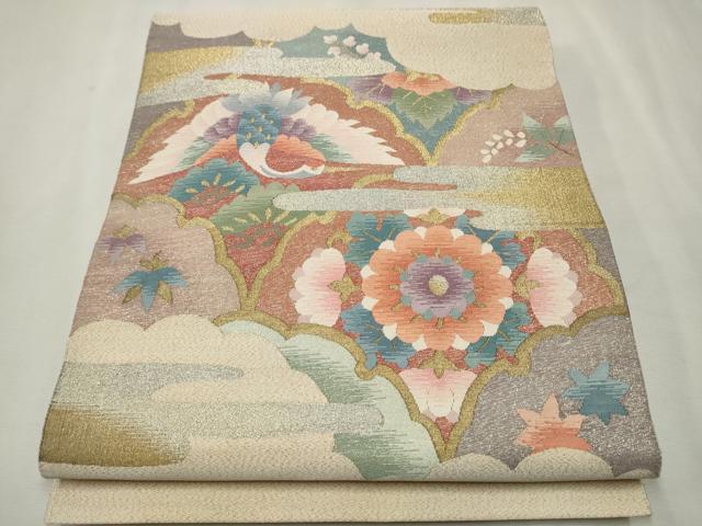 袋帯 花柄 青海波 袋帯 青海波 ブラック | 振袖 | やまと