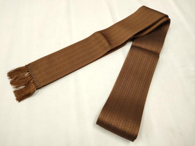 平和屋着物○男性 本場筑前博多織 角帯 吉祥文 寺嶋織物謹製 証紙付き