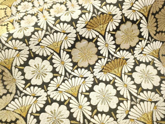 平和屋着物○六通柄袋帯 唐織 宮中花伝文 金銀糸 正絹