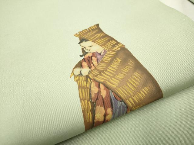 専用帯2293●加賀友禅の巨匠 由水十久 本金箔 森にて 高級 正絹太鼓六通袋帯 専用帯2293○加賀友禅の巨匠 由水十久 本金箔 森にて 高級 正絹