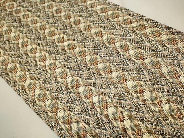 平和屋着物○全通柄袋帯 唐組錦 間道 金糸 証紙付き 正絹 逸品