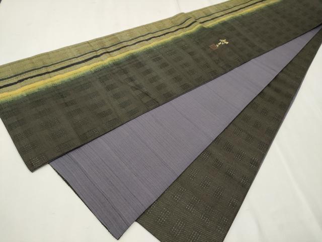 平和屋着物●希少　日本工芸会正会員　友禅作家　塩澤照彦　色留訪問着　鴛鴦花文　正絹　逸品　AAAX8351ck 平和屋着物○日本工芸会正会員 友禅作家 塩澤照彦 訪問着 鴛鴦花