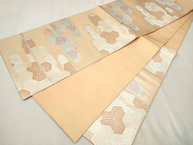 平和屋着物○西陣 川島織物 六通柄 本袋帯 唐織 エ霞吉祥