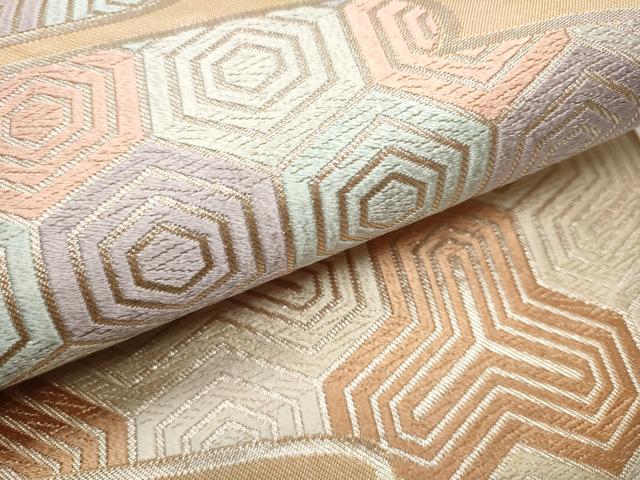 平和屋着物○西陣 川島織物 六通柄 本袋帯 唐織 エ霞吉祥