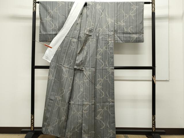 平和屋着物▽小紋 単衣 吉祥花文 洗える着物 CAAT1204ev