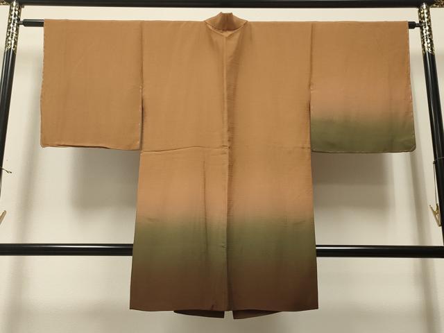 平和屋着物＃道中着　霞文　暈し染め　ロング丈　正絹　逸品　未使用　CAAT5618id 平和屋着物＃道中着 霞文 暈し染め ロング丈 正絹 逸品 未使用