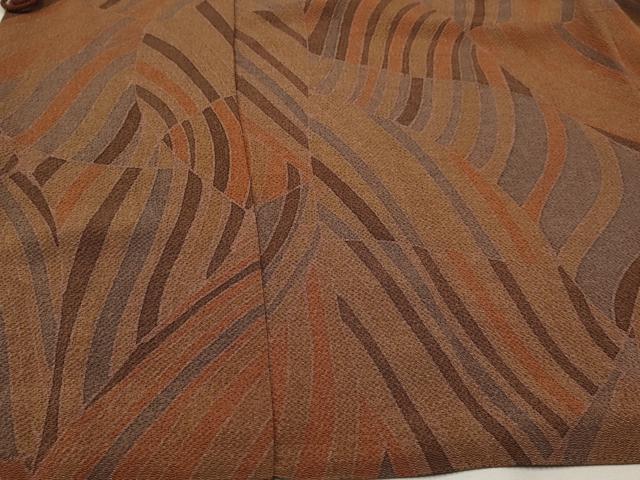 平和屋着物＃男性 道中着 切嵌斜線文 鬼しぼ縮緬 正絹 逸品 CAAT5630id