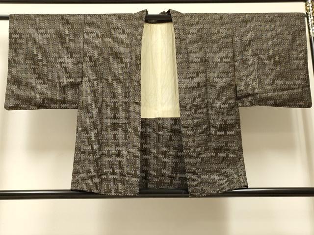 平和屋着物＃本場大島紬　龍郷絣　秋名バラ　羽織　正絹　逸品　CAAT5651id