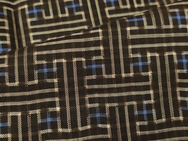 平和屋着物＃本場大島紬 龍郷絣 秋名バラ 羽織 正絹 逸品 CAAT5651id