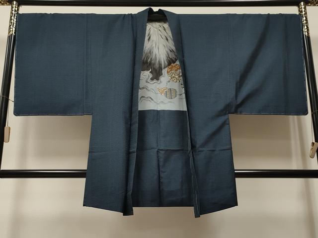 平和屋着物＃男性　本場大島紬　羽織　100亀甲　総詰め　正絹　逸品　未使用　CAAT5677id